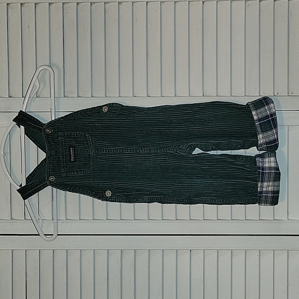 Old Navy Hunter Green Corduroy Overall size 12-18 month Vintage